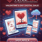 Valentine’s Day Digital Card Bundle – Editable Romantic Cards, Love Notes & Printables | Instant Download