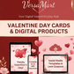 Valentine’s Day Digital Card Bundle – Editable Romantic Cards, Love Notes & Printables | Instant Download
